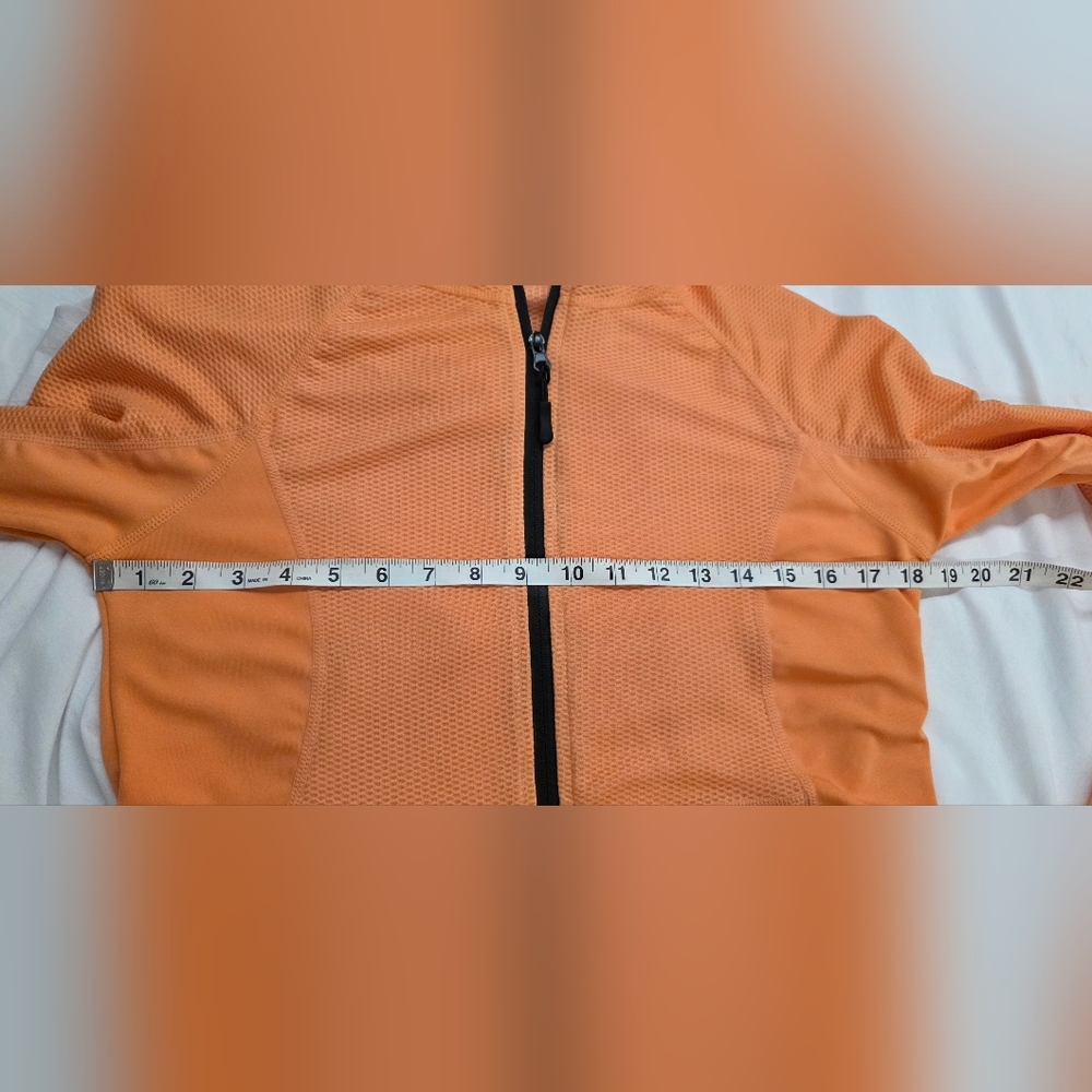 🍁CALI Sport Coral Mesh Zip Up Hoodie M Lightweight Athletic Jacket Breathable - Picture 6 of 7